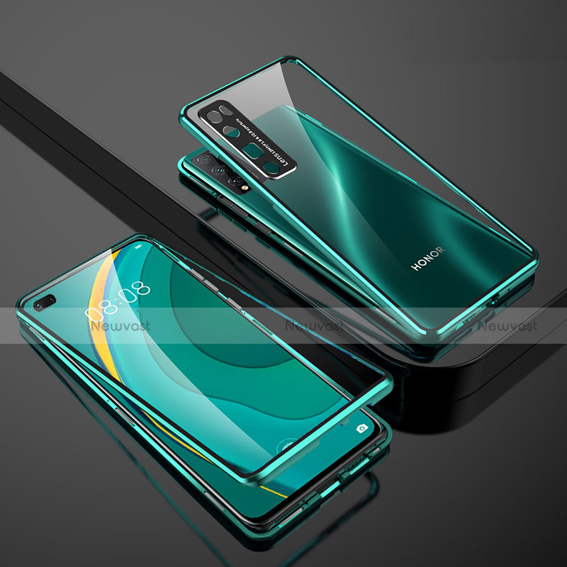 Luxury Aluminum Metal Frame Mirror Cover Case 360 Degrees M01 for Huawei Nova 7 Pro 5G