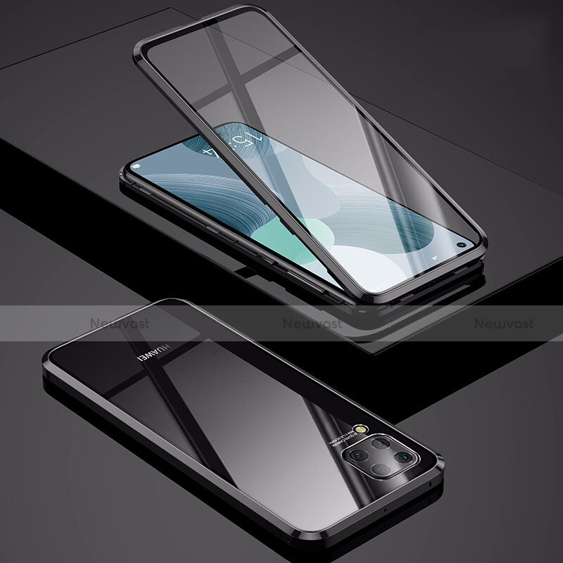 Luxury Aluminum Metal Frame Mirror Cover Case 360 Degrees M01 for Huawei Nova 7i