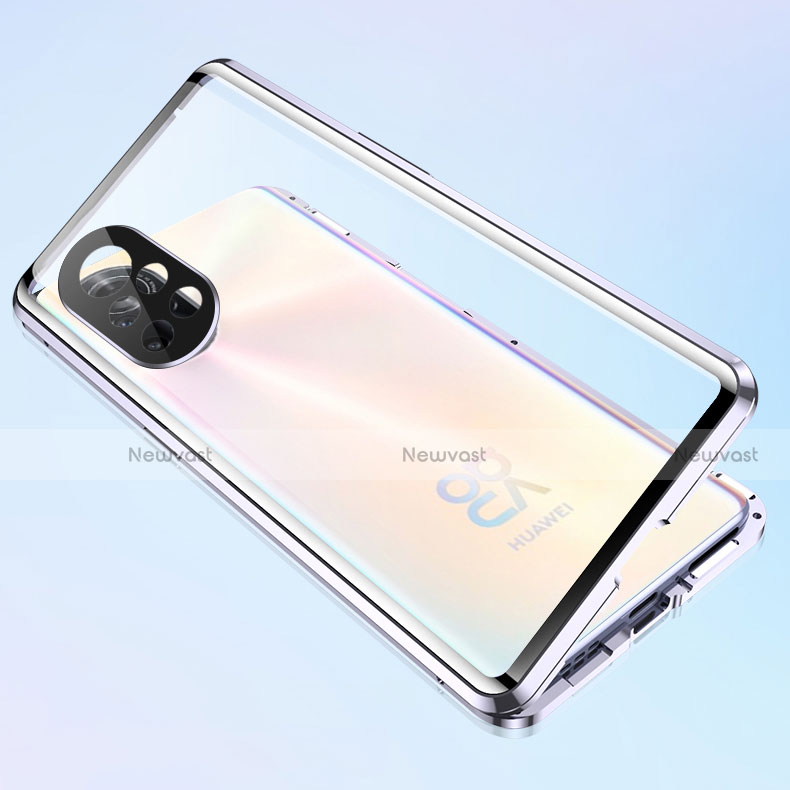 Luxury Aluminum Metal Frame Mirror Cover Case 360 Degrees M01 for Huawei Nova 8 5G