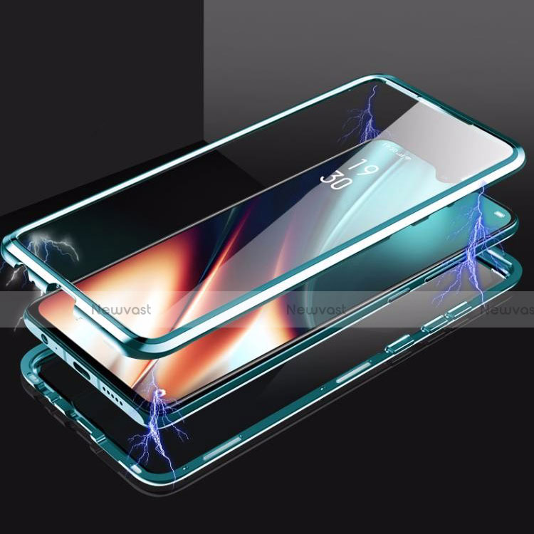 Luxury Aluminum Metal Frame Mirror Cover Case 360 Degrees M01 for Realme XT