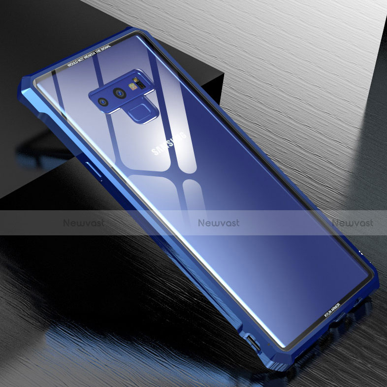 Luxury Aluminum Metal Frame Mirror Cover Case 360 Degrees M01 for Samsung Galaxy Note 9