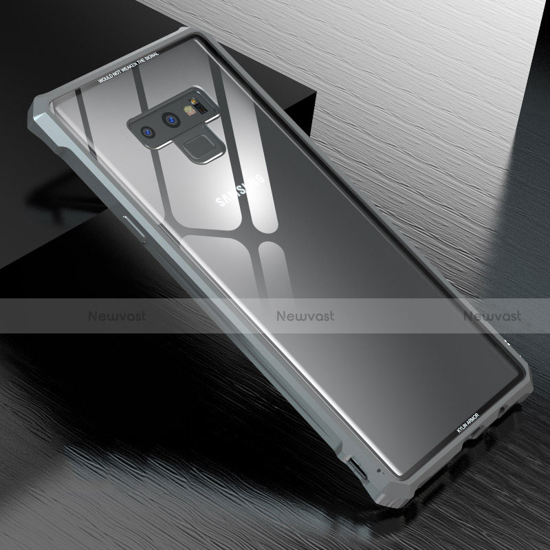 Luxury Aluminum Metal Frame Mirror Cover Case 360 Degrees M01 for Samsung Galaxy Note 9