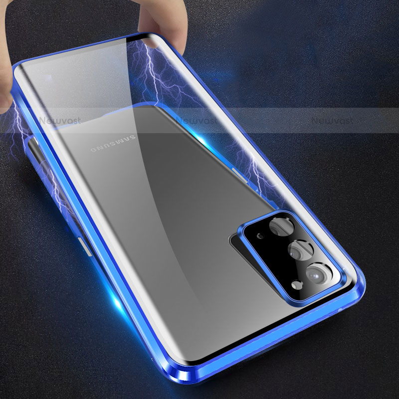 Luxury Aluminum Metal Frame Mirror Cover Case 360 Degrees M01 for Samsung Galaxy S23 Ultra 5G