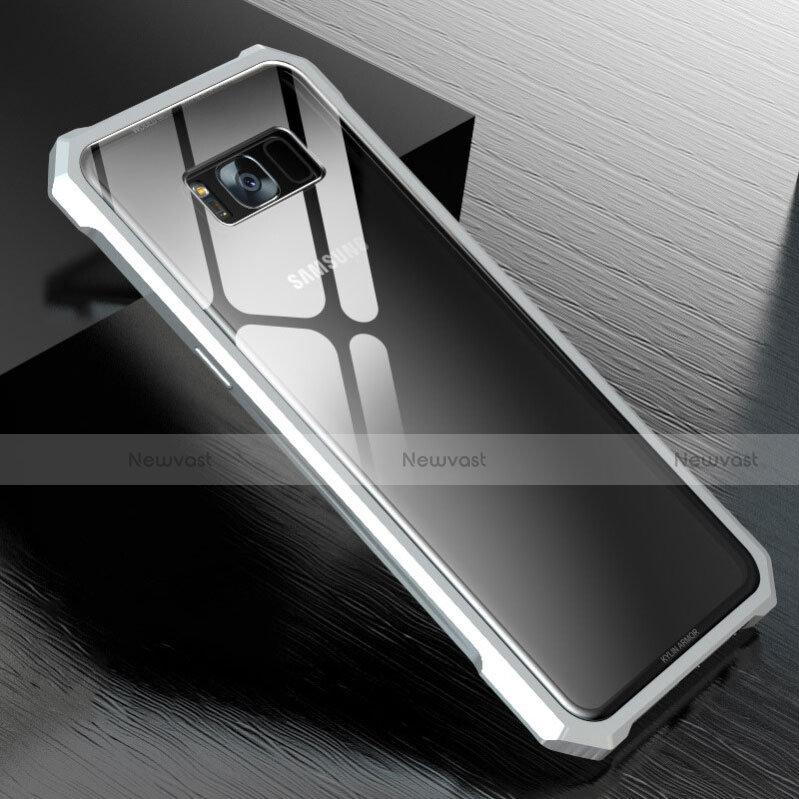 Luxury Aluminum Metal Frame Mirror Cover Case 360 Degrees M01 for Samsung Galaxy S8 Plus