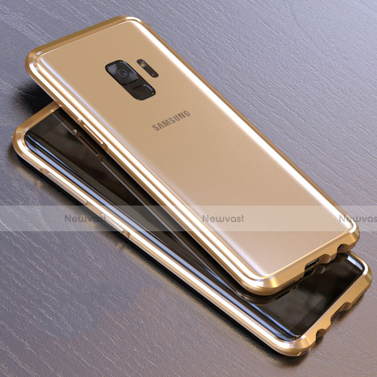 Luxury Aluminum Metal Frame Mirror Cover Case 360 Degrees M01 for Samsung Galaxy S9