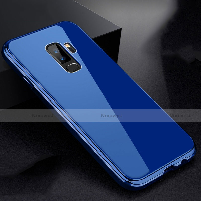 Luxury Aluminum Metal Frame Mirror Cover Case 360 Degrees M01 for Samsung Galaxy S9 Plus