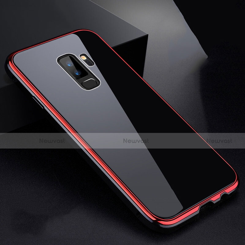 Luxury Aluminum Metal Frame Mirror Cover Case 360 Degrees M01 for Samsung Galaxy S9 Plus