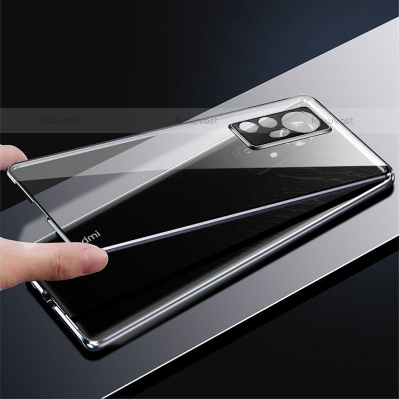 Luxury Aluminum Metal Frame Mirror Cover Case 360 Degrees M01 for Xiaomi Mi 12 Pro 5G