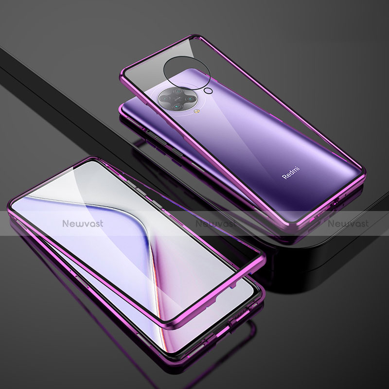 Luxury Aluminum Metal Frame Mirror Cover Case 360 Degrees M01 for Xiaomi Poco F2 Pro