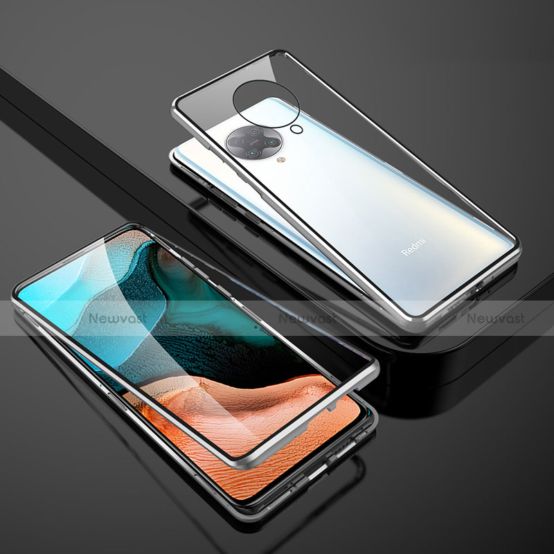 Luxury Aluminum Metal Frame Mirror Cover Case 360 Degrees M01 for Xiaomi Redmi K30 Pro 5G