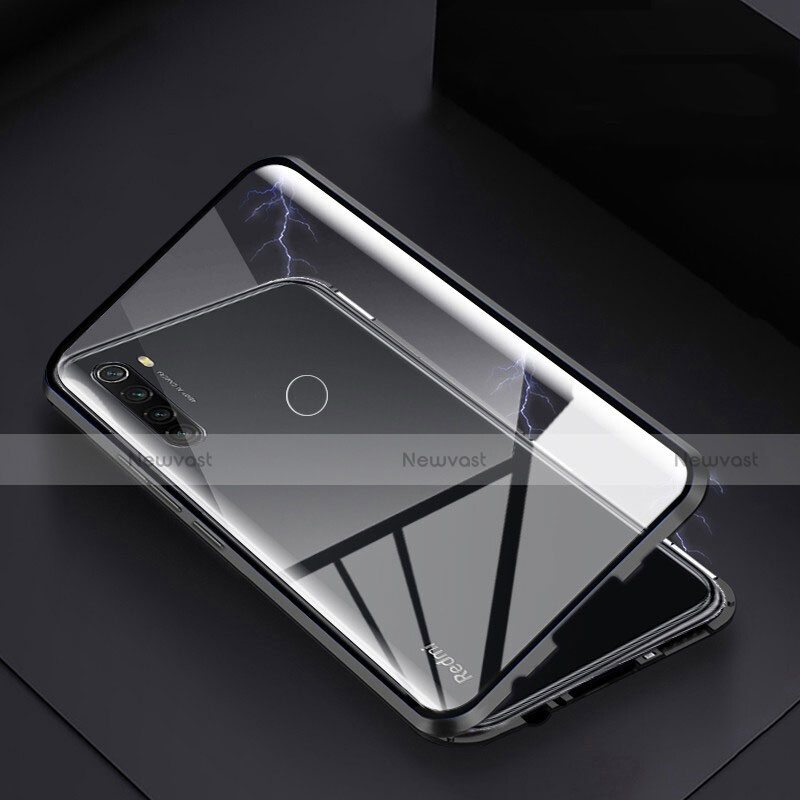Luxury Aluminum Metal Frame Mirror Cover Case 360 Degrees M01 for Xiaomi Redmi Note 8T