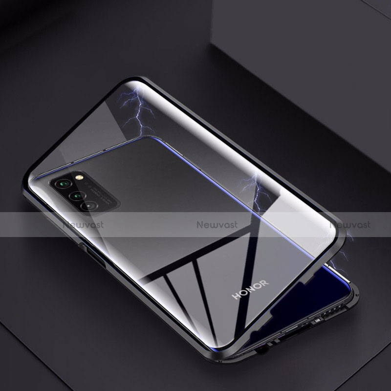 Luxury Aluminum Metal Frame Mirror Cover Case 360 Degrees M02 for Huawei Honor V30 Pro 5G