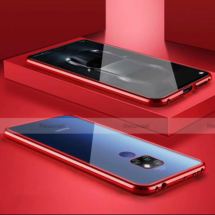 Luxury Aluminum Metal Frame Mirror Cover Case 360 Degrees M02 for Huawei Mate 30 Lite
