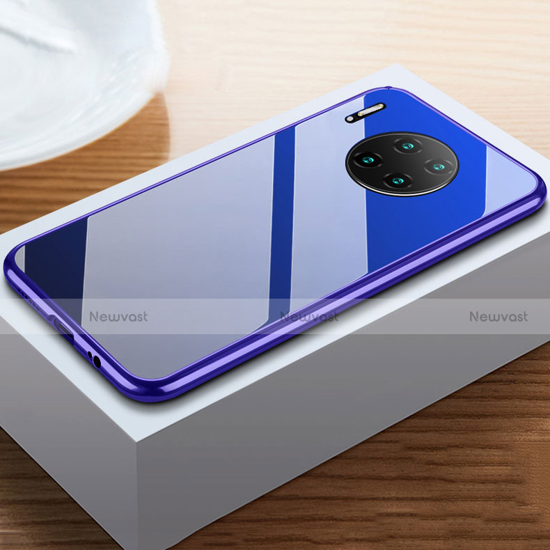 Luxury Aluminum Metal Frame Mirror Cover Case 360 Degrees M02 for Huawei Mate 30 Pro