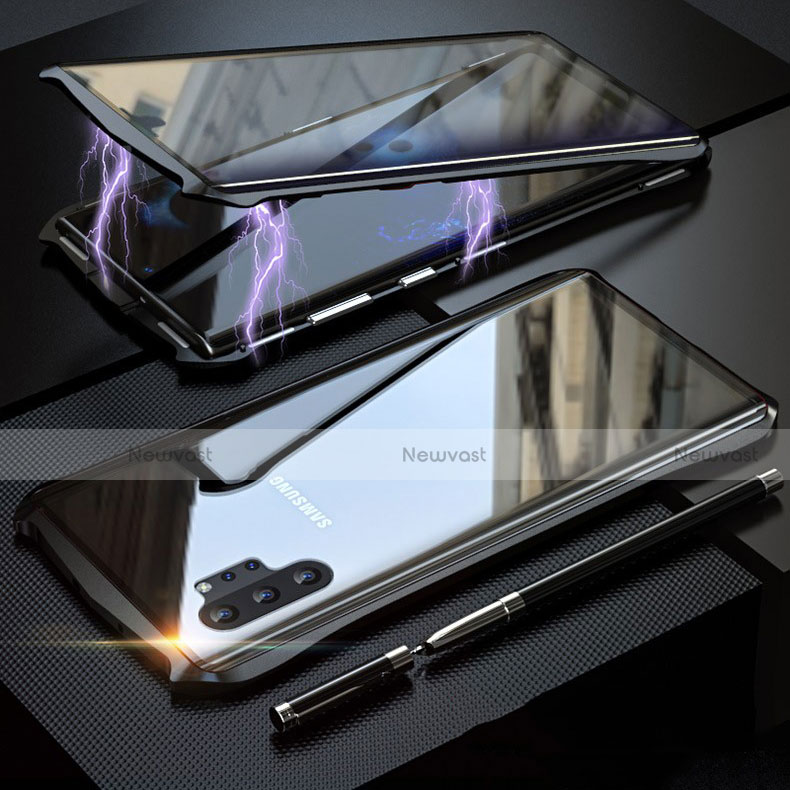 Luxury Aluminum Metal Frame Mirror Cover Case 360 Degrees M02 for Samsung Galaxy Note 10 Plus 5G