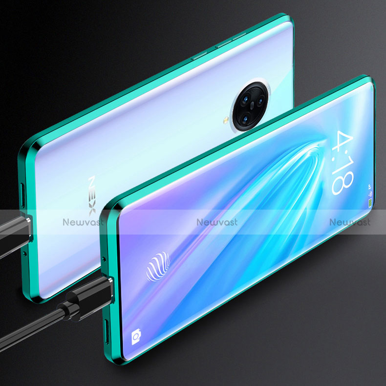 Luxury Aluminum Metal Frame Mirror Cover Case 360 Degrees M02 for Vivo Nex 3 5G