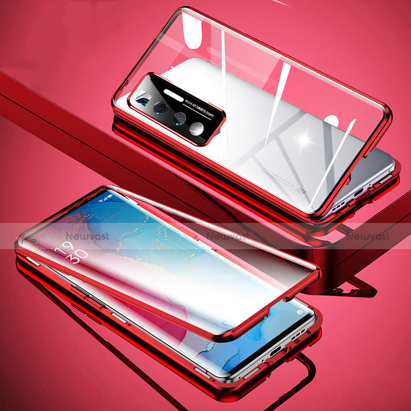 Luxury Aluminum Metal Frame Mirror Cover Case 360 Degrees M02 for Xiaomi Mi 10 Ultra