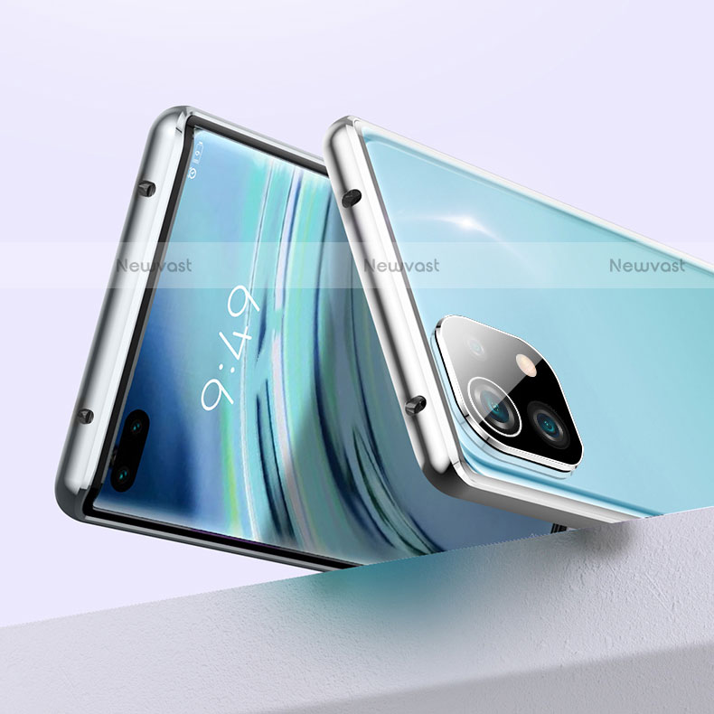 Luxury Aluminum Metal Frame Mirror Cover Case 360 Degrees M02 for Xiaomi Mi 11 Lite 5G NE
