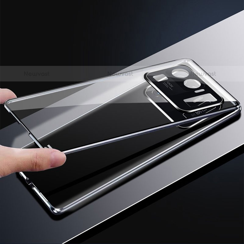 Luxury Aluminum Metal Frame Mirror Cover Case 360 Degrees M02 for Xiaomi Mi 11 Ultra 5G