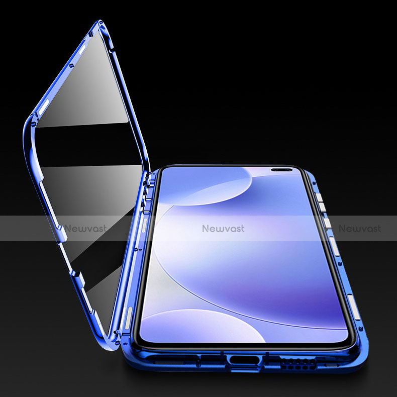 Luxury Aluminum Metal Frame Mirror Cover Case 360 Degrees M02 for Xiaomi Redmi K30i 5G