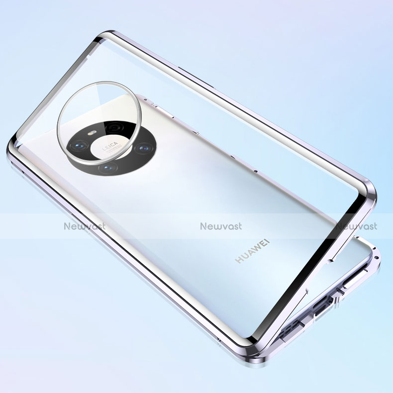 Luxury Aluminum Metal Frame Mirror Cover Case 360 Degrees M03 for Huawei Mate 40 Pro