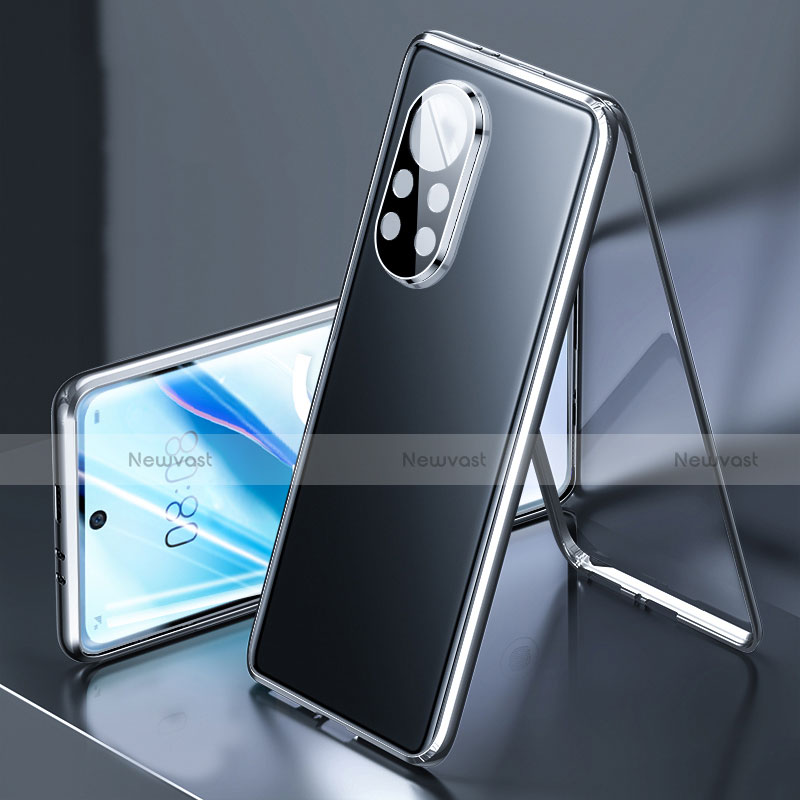 Luxury Aluminum Metal Frame Mirror Cover Case 360 Degrees M03 for Huawei Nova 8 5G