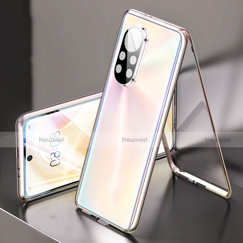 Luxury Aluminum Metal Frame Mirror Cover Case 360 Degrees M03 for Huawei Nova 8 5G