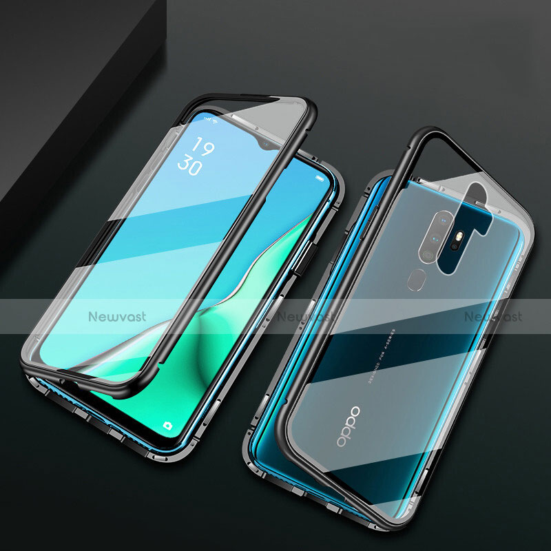 Luxury Aluminum Metal Frame Mirror Cover Case 360 Degrees M03 for Oppo A11