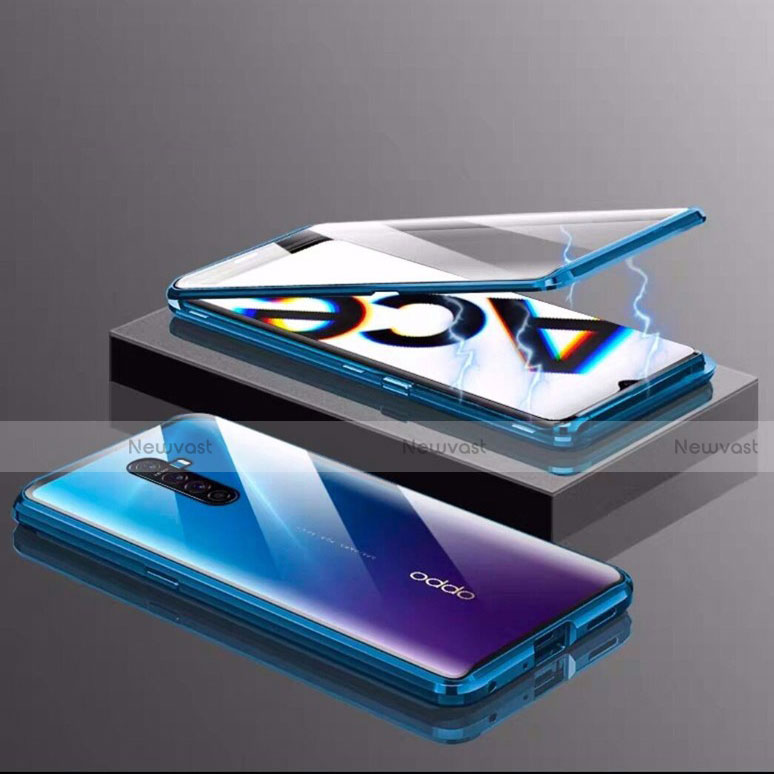 Luxury Aluminum Metal Frame Mirror Cover Case 360 Degrees M03 for Realme X2 Pro