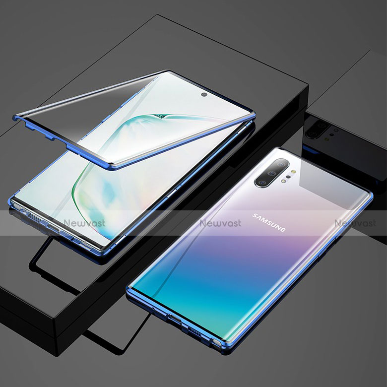 Luxury Aluminum Metal Frame Mirror Cover Case 360 Degrees M03 for Samsung Galaxy Note 10 Plus 5G