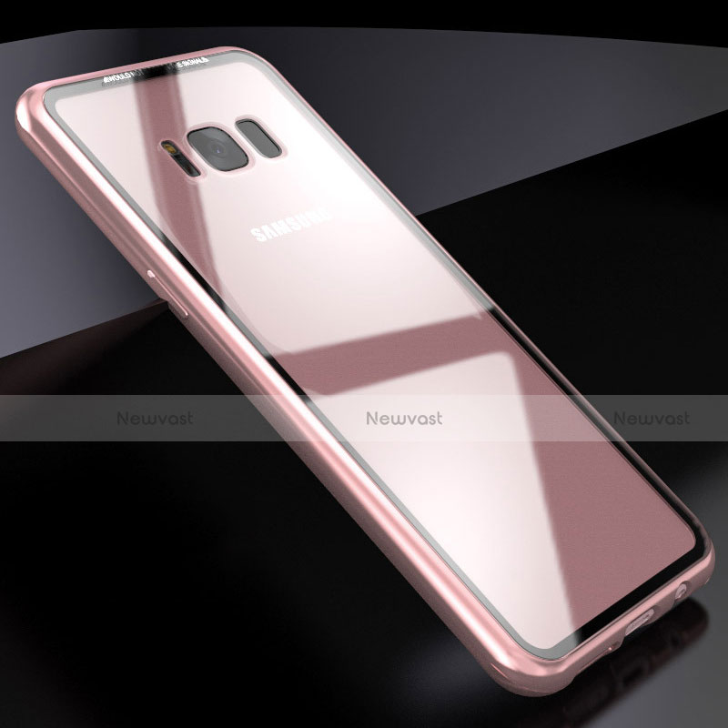 Luxury Aluminum Metal Frame Mirror Cover Case 360 Degrees M03 for Samsung Galaxy S8