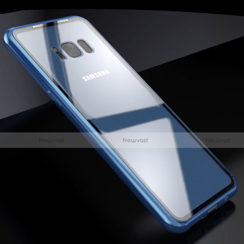 Luxury Aluminum Metal Frame Mirror Cover Case 360 Degrees M03 for Samsung Galaxy S8