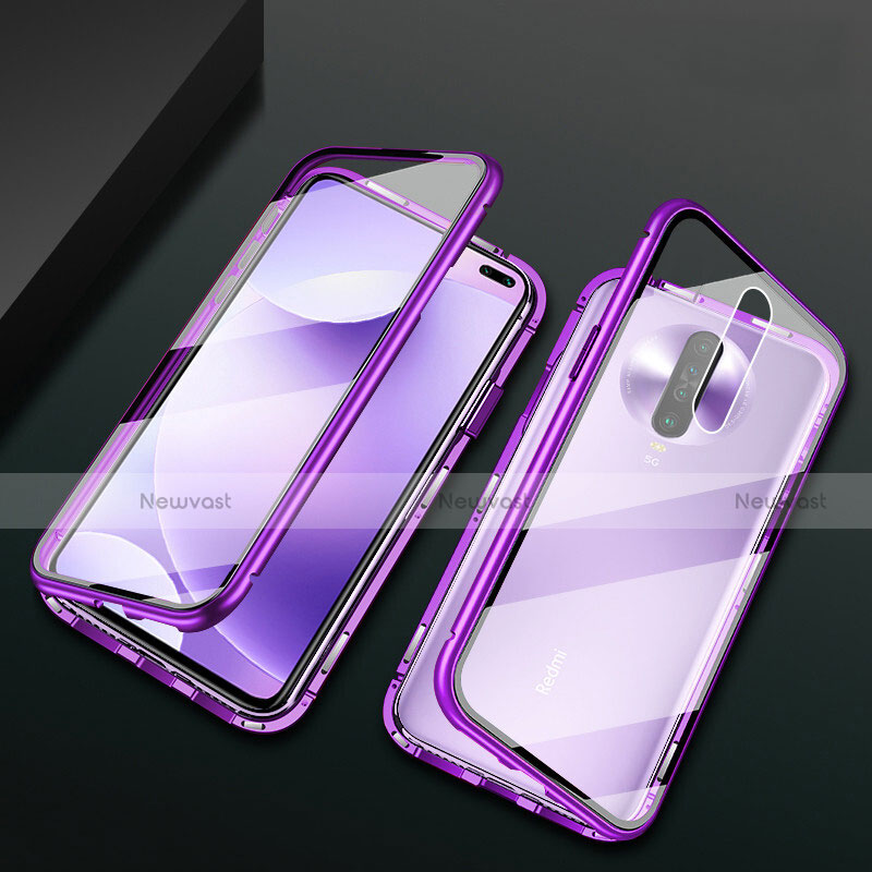 Luxury Aluminum Metal Frame Mirror Cover Case 360 Degrees M03 for Xiaomi Poco X2