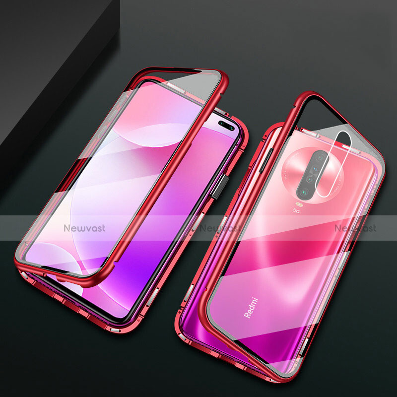 Luxury Aluminum Metal Frame Mirror Cover Case 360 Degrees M03 for Xiaomi Poco X2