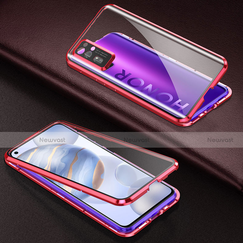 Luxury Aluminum Metal Frame Mirror Cover Case 360 Degrees M04 for Huawei Honor 30