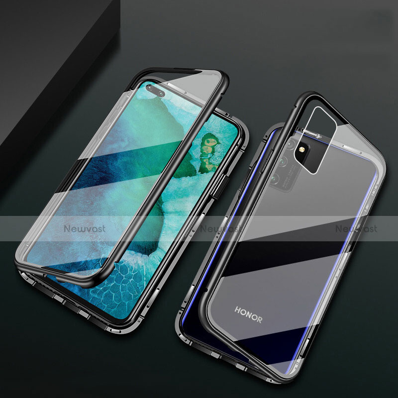 Luxury Aluminum Metal Frame Mirror Cover Case 360 Degrees M04 for Huawei Honor View 30 Pro 5G