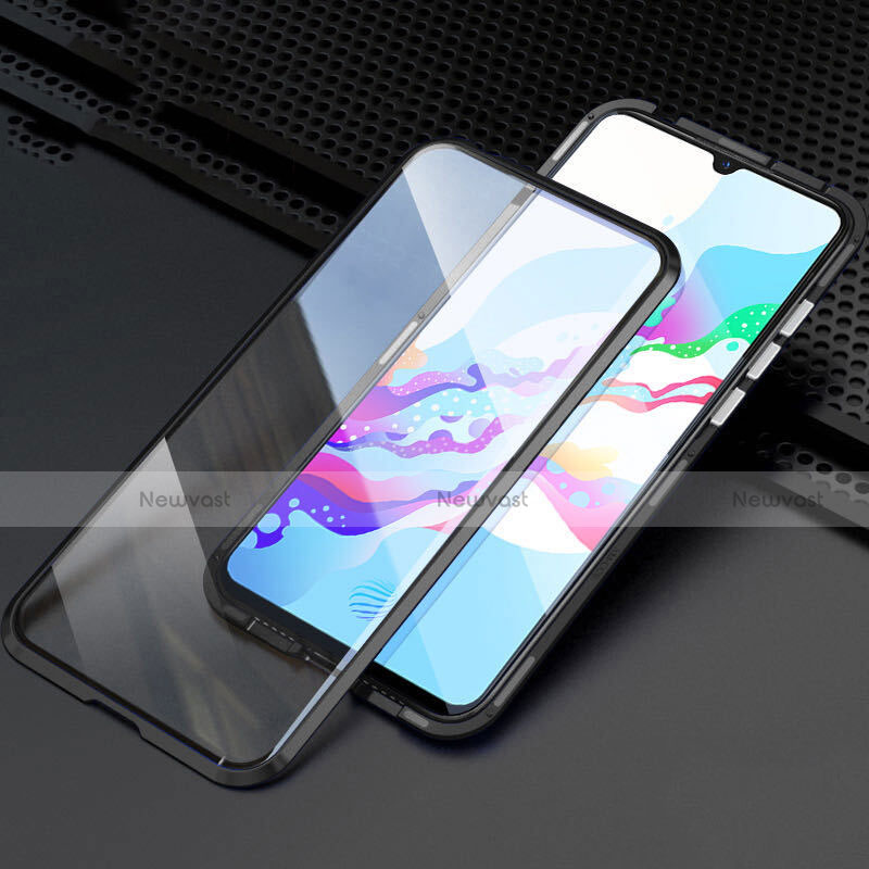 Luxury Aluminum Metal Frame Mirror Cover Case 360 Degrees M04 for Oppo A9 (2020)