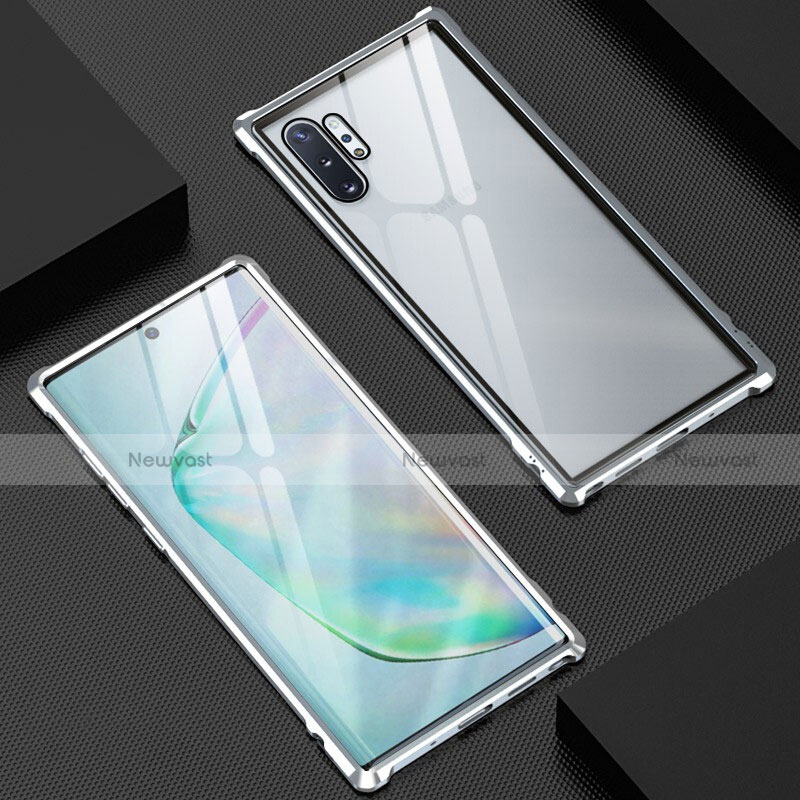 Luxury Aluminum Metal Frame Mirror Cover Case 360 Degrees M04 for Samsung Galaxy Note 10 Plus 5G