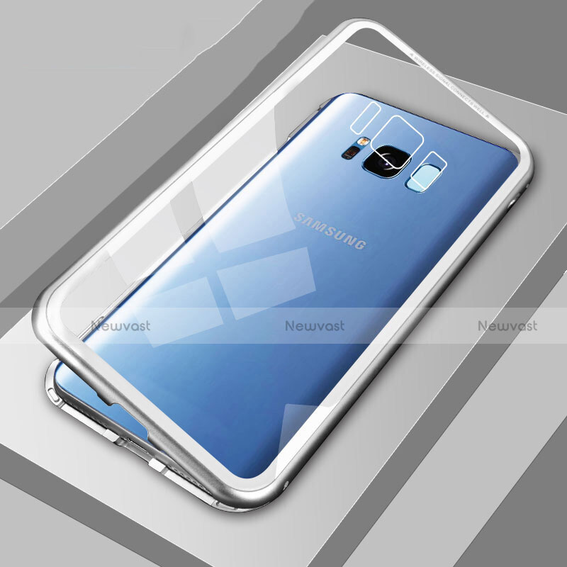 Luxury Aluminum Metal Frame Mirror Cover Case 360 Degrees M04 for Samsung Galaxy S8