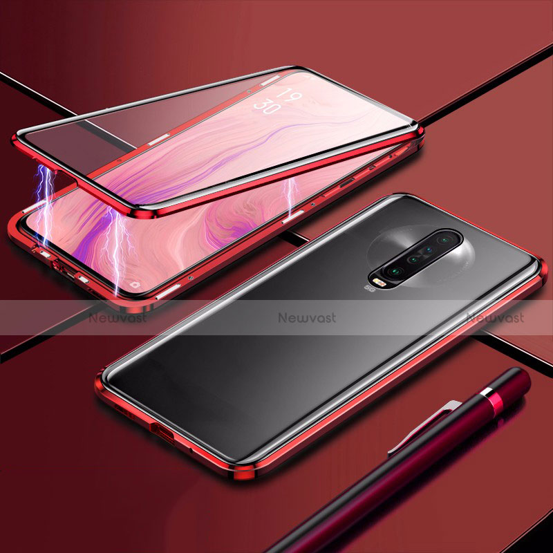 Luxury Aluminum Metal Frame Mirror Cover Case 360 Degrees M04 for Xiaomi Poco X2