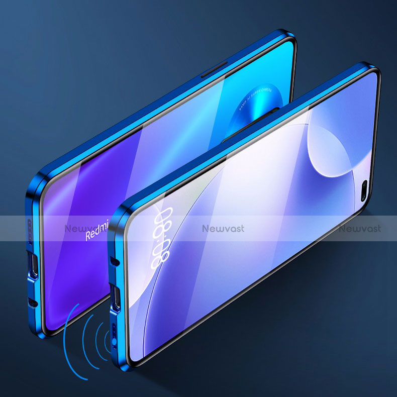 Luxury Aluminum Metal Frame Mirror Cover Case 360 Degrees M04 for Xiaomi Poco X2