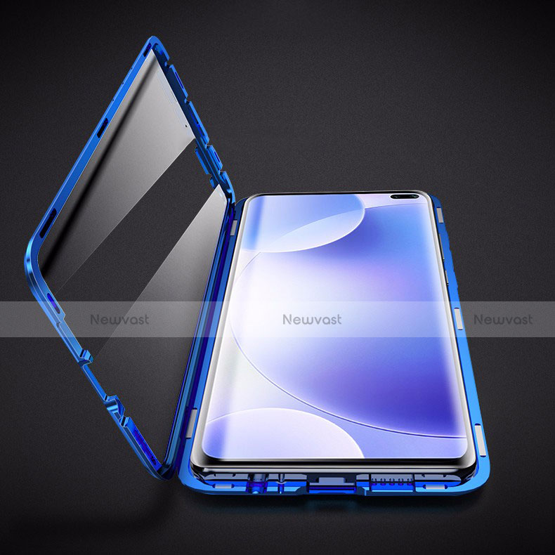 Luxury Aluminum Metal Frame Mirror Cover Case 360 Degrees M04 for Xiaomi Poco X2