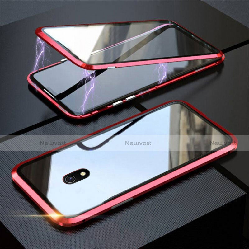 Luxury Aluminum Metal Frame Mirror Cover Case 360 Degrees M04 for Xiaomi Redmi 8A