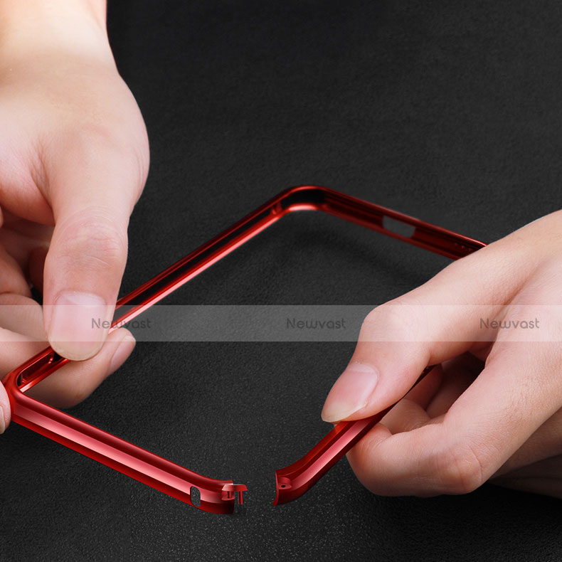 Luxury Aluminum Metal Frame Mirror Cover Case 360 Degrees M05 for Oppo Reno5 5G