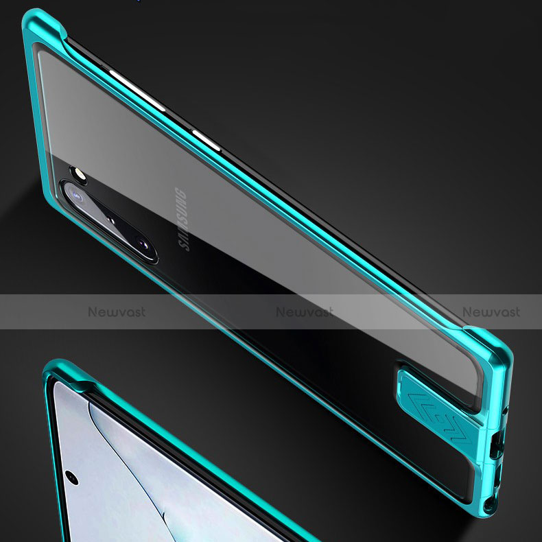 Luxury Aluminum Metal Frame Mirror Cover Case 360 Degrees M05 for Samsung Galaxy Note 10