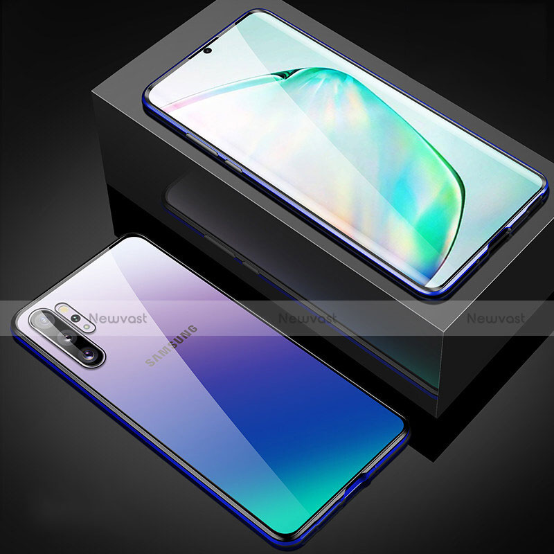 Luxury Aluminum Metal Frame Mirror Cover Case 360 Degrees M05 for Samsung Galaxy Note 10 Plus 5G