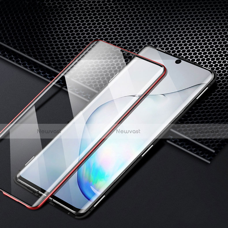 Luxury Aluminum Metal Frame Mirror Cover Case 360 Degrees M05 for Samsung Galaxy Note 10 Plus
