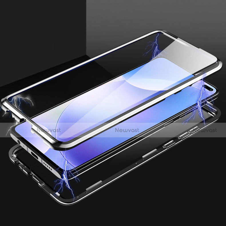 Luxury Aluminum Metal Frame Mirror Cover Case 360 Degrees M05 for Xiaomi Poco X2