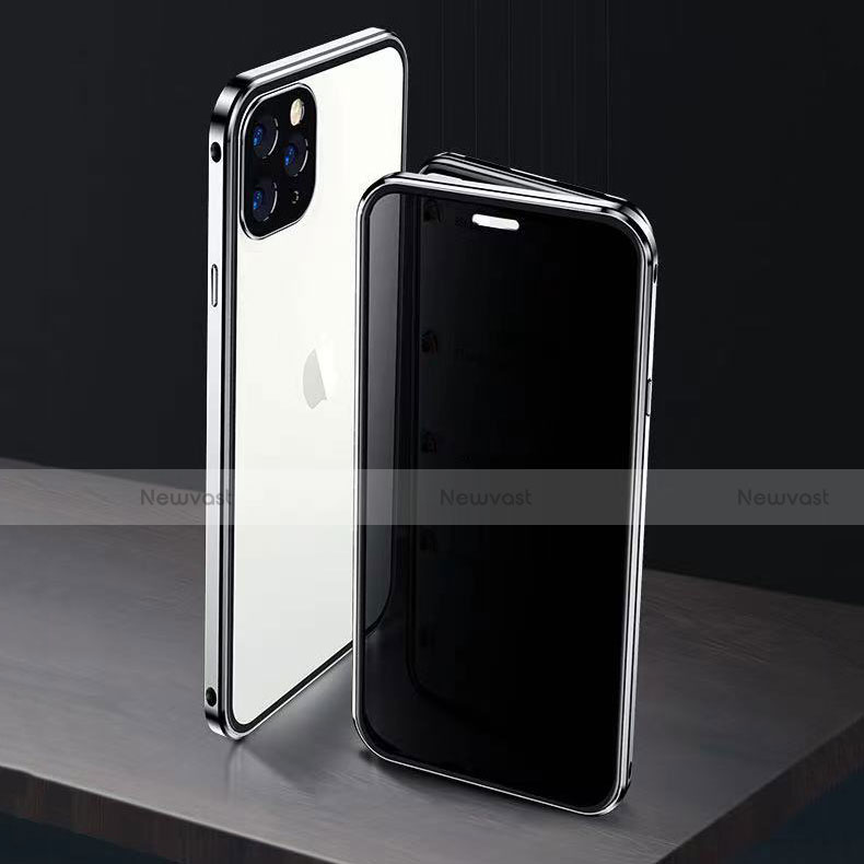 Luxury Aluminum Metal Frame Mirror Cover Case 360 Degrees M06 for Apple iPhone 13 Pro