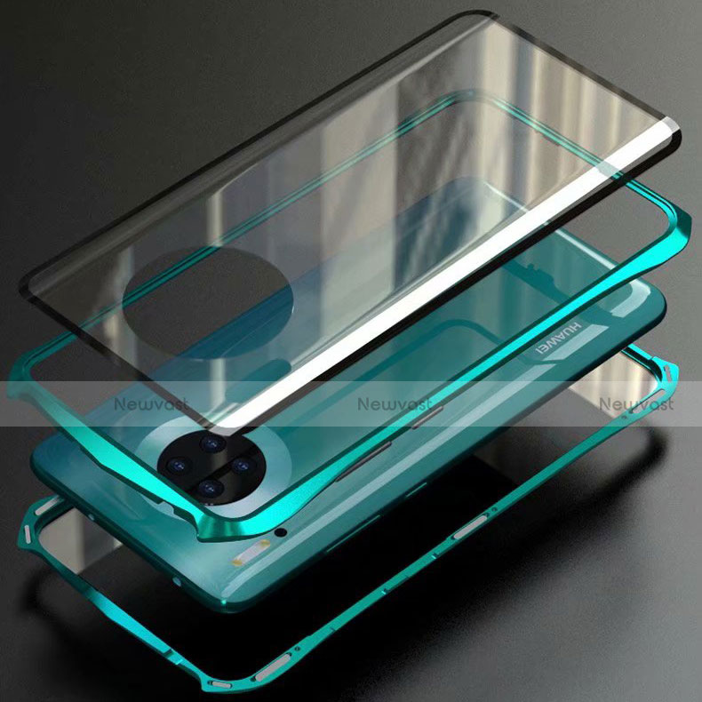 Luxury Aluminum Metal Frame Mirror Cover Case 360 Degrees M06 for Huawei Mate 30 Pro